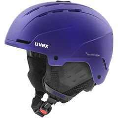 UVEX STANCE kask narciarski hardshell z regulacją granatowy, Kolor: fioletowy, Rozmiar: 51-55