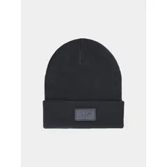 4F JUNIOR Czapka dziecięca U446 czarna, Kolor: czarny, Rozmiar: one size