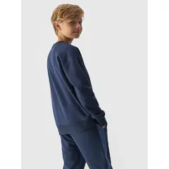 4F JUNIOR Bluza chłopięca M1224 niebieska, Kolor: niebieski, Rozmiar: 140, 4 zdjęcie