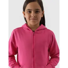 4F JUNIOR Bluza rozpinana z kapturem F1315 różowa, Kolor: różowy, Rozmiar: 164, 3 zdjęcie