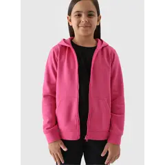 4F JUNIOR Bluza rozpinana z kapturem F1315 różowa, Kolor: różowy, Rozmiar: 164, 4 zdjęcie