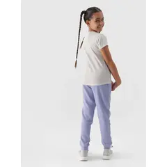 4F JUNIOR Spodnie dresowe dziewczęce F0829 niebieskie, Kolor: niebieski, Rozmiar: 158, 4 zdjęcie