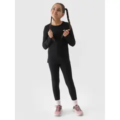 4F JUNIOR Longsleeve bawełniany F318 czarny, Kolor: czarny, Rozmiar: 128, 4 zdjęcie