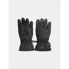 4F JUNIOR Rękawiczki dziecięce narciarskie U154 czarne, Kolor: czarny, Rozmiar: L