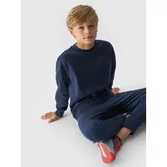 4F JUNIOR Bluza chłopięca M1224 niebieska, Kolor: niebieski, Rozmiar: 140, 5 zdjęcie