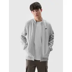 4F Bluza męska rozpinana szara M1463, Kolor: szary, Rozmiar: M