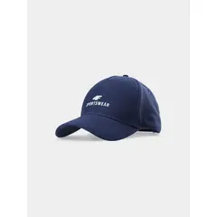 4F Czapka damska z daszkiem U266 niebieska, Kolor: niebieski, Rozmiar: L/Xl