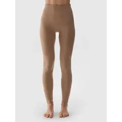 4F Bielizna Bezszwowa legginsy F157 beżowe, Kolor: brązowy, Rozmiar: M/L, 3 zdjęcie