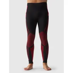 4F Bielizna Bezszwowa legginsy M166 czarno-czerwona, Kolor: czerwony, Rozmiar: S/M, 3 zdjęcie