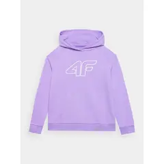 4F Bluza dziecięca z kapturem F0921 fioletowa, Kolor: fioletowy, Rozmiar: 122, 5 zdjęcie