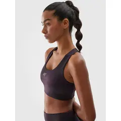 4F Biustonosz Sportowy F145 fioletowy, Kolor: fioletowy, Rozmiar: M