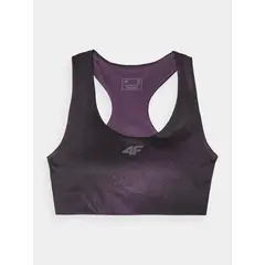 4F Biustonosz Sportowy F145 fioletowy, Kolor: fioletowy, Rozmiar: S, 4 zdjęcie