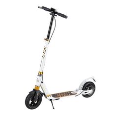 NILS EXTREME hulajnoga z hamulcem tarczowym HM209T, Kolor: biało-złoty, Waga: 1