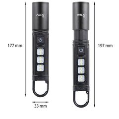 NILS CAMP latarka lampka turystyczna LED kempingowa 800 LM NC0003 czarna, 5 zdjęcie