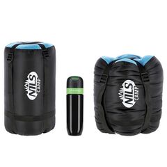 NILS CAMP śpiwór turystyczny 220x80cm kempingowy typu mumia NC2012 czarno-niebieski, Kolor: czarno-niebieski, Waga: 1,1, 5 zdjęcie