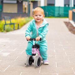 Rowerek biegowy dla dziecka chłopięcy NILS FUN RB002 niebieski, Kolor: różowy, Waga: 2,4, 3 zdjęcie