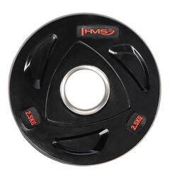 TOX02 CZARNY TALERZ OLIMPIJSKI OGUMOWANY 2.5 kg HMS