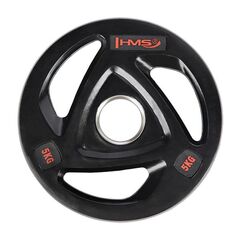 TOX05 CZARNY TALERZ OLIMPIJSKI OGUMOWANY 5 kg HMS