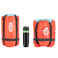 NILS CAMP śpiwór turystyczny 220x80cm kempingowy typu mumia NC2012 czerwony, Kolor: czerwono-niebieski, Waga: 1,1, 5 zdjęcie