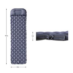 NILS CAMP mata turystyczna samopompująca z pompką NC4006 szara, 6 zdjęcie