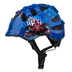 METEOR Kask dziecięcy MA-2 Racing, Kolor: granatowy, Rozmiar: 48-52