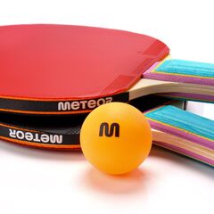 METEOR Zestaw do tenisa stołowego 2 rakietki Zephyr 1*, 3 piłeczki, 3 zdjęcie