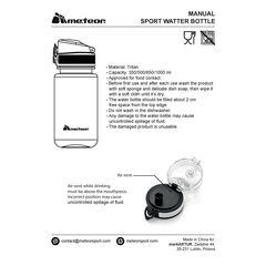 METEOR Bidon sportowy 350 ml niebieski, 6 zdjęcie