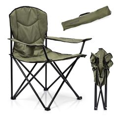 METEOR krzesło turystyczne składane na kemping Hiker zielone, Kolor: oliwkowy, 6 zdjęcie