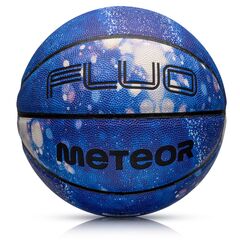 METEOR Piłka do kosza Fluo Niebieski/biały 7
