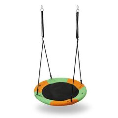 NILS NB5003 BOCIANIE GNIAZDO HUŚTAWKA POMARAŃCZOWO ZIELONY ŚR.90 CM, 2 zdjęcie