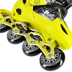 NILS EXTREME NA18137A ŁYŻWOROLKI ROCKO ŻÓŁTE ROZM.S (31-34), 5 zdjęcie