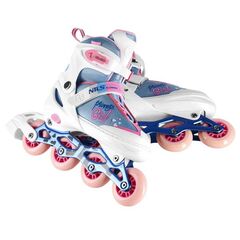 NILS EXTREME NA18168A ŁYŻWOROLKI PRINCESS BIAŁE, Rozmiar: 31-34, 6 zdjęcie