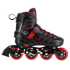 NILS EXTREME rolki regulowane dla początkujących NA18811 czerwone/czarne, Kolor: czarny/czerwony, Rozmiar: 29-33, 2 zdjęcie