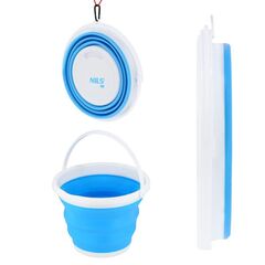 NILS CAMP NC1731 WIADRO SKŁADANE NIEBIESKIE 10L, Kolor: niebieski, Pojemność (litry): 10, 2 zdjęcie