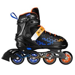 NILS EXTREME NH18190A łyżworolki 4w1 damskie z wymienną płozą czarne/pomarańczowe, Kolor: pomarańczowy, Rozmiar: 29-33, 3 zdjęcie