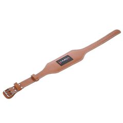 HMS pas kulturystyczny na siłownię skórzany PA3998 brązowy, Kolor: brązowy, Rozmiar: M