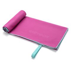 METEOR ręcznik z mikrofibry szybkoschnący z pokrowcem 90x50 różowy, Kolor: bakłażanowy, Rozmiar: M, 3 zdjęcie