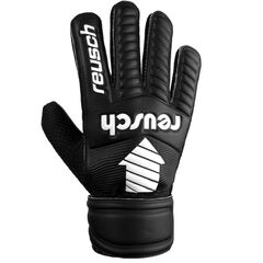 Rękawice bramkarskie dziecięce REUSCH Legacy Arrow Solid Junior czarne, Kolor: czarny, Rozmiar: 4