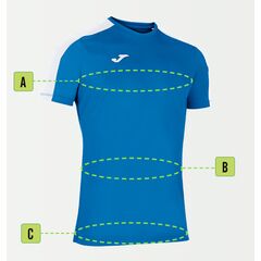 JOMA ACADEMY 101656.013 koszulka męska sportowa turkusowa, Kolor: turkusowy, Rozmiar: L, 5 zdjęcie