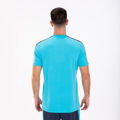 JOMA ACADEMY 101656.013 koszulka męska sportowa turkusowa, Kolor: turkusowy, Rozmiar: L, 3 zdjęcie