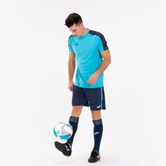 JOMA ACADEMY 101656.013 koszulka męska sportowa turkusowa, Kolor: turkusowy, Rozmiar: L, 4 zdjęcie