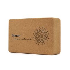 TIGUAR kostka do jogi rozciągania mięśni korkowa 23,5x11,5x7,5cm