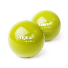 TIGUAR piłka z obciążeniem do ćwiczeń fitness pilates Heavyball 0,5kg oliwkowa