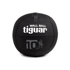 TIGUAR piłka lekarska wall ball do crossfitu czarna, Kolor: czarny, Waga: 10
