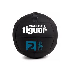 TIGUAR piłka lekarska wall ball do crossfitu 2kg czarna, Kolor: czarny, Waga: 2