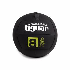 TIGUAR piłka lekarska wall ball do crossfitu 8kg czarna, Kolor: czarny, Waga: 8