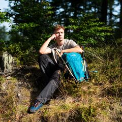 Plecak turystyczny w góry 40L NILS CAMP RAMBLER NC1917 niebieski, 4 zdjęcie