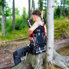 Plecak turystyczny w góry 30+10L z pokrowicem NILS CAMP NORTHLAKE NC1993 czarny, Kolor: czarny, Waga: 0,8, Rozmiar: one size, 2 zdjęcie