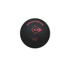 DUNLOP PROGRESS piłeczki do squasha 12 sztuk czarne, Kolor: czarny, Waga: 0,2