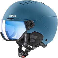 UVEX WANTED VISOR kask narciarski z technologią hardshell niebieski, Kolor: niebieski, Rozmiar: 54-58